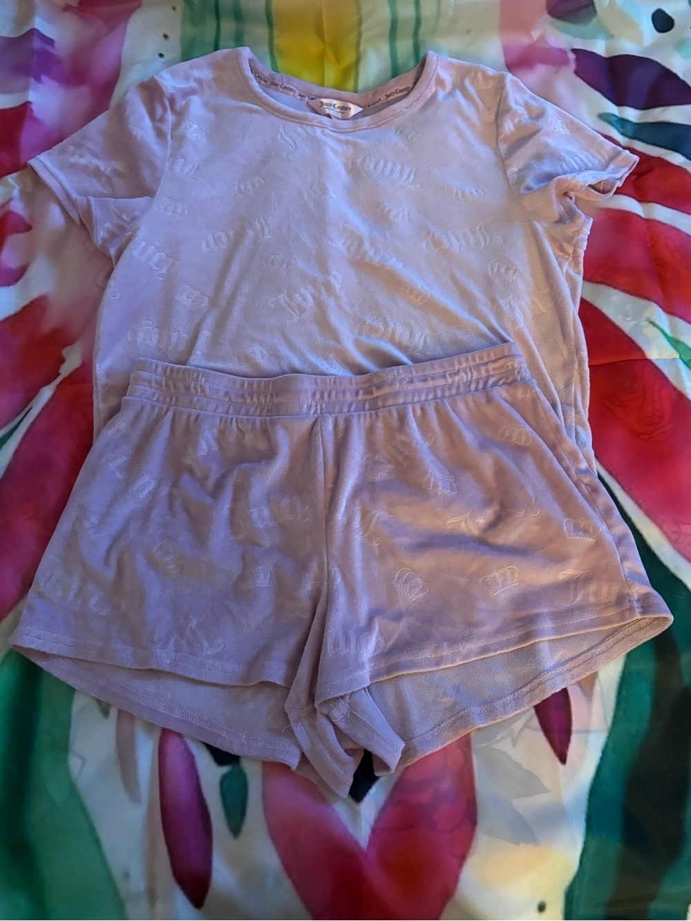 Juicy Couture Light Lavender Two-Piece Lounge Set